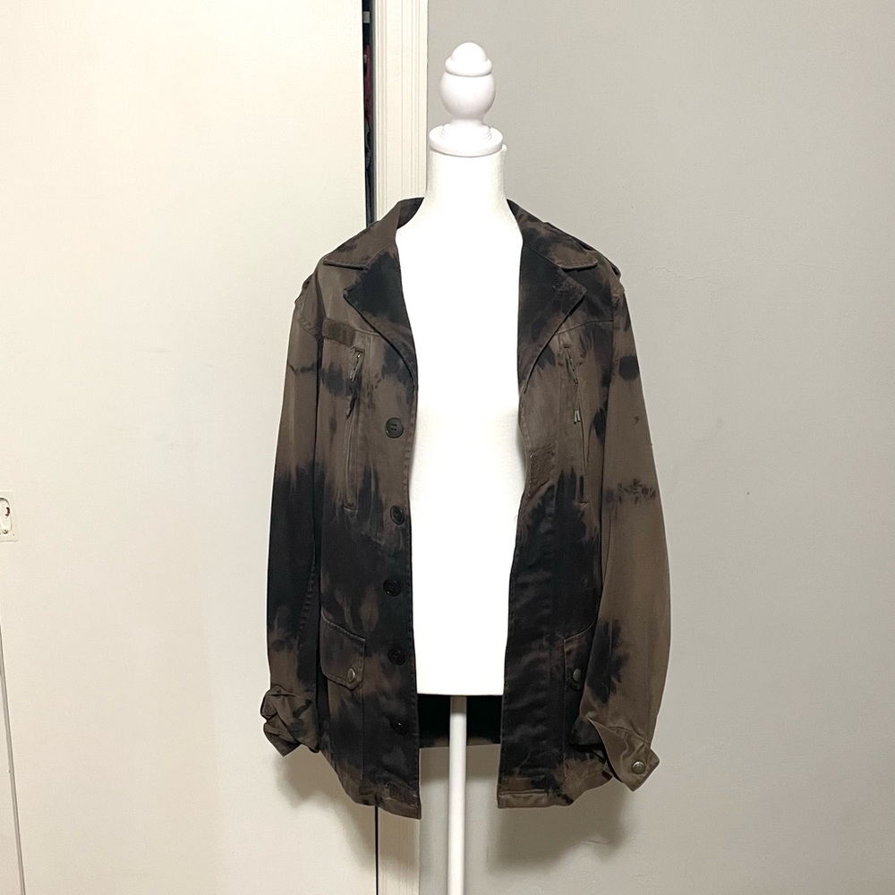 Custom Tie Dye Cargo Jacket